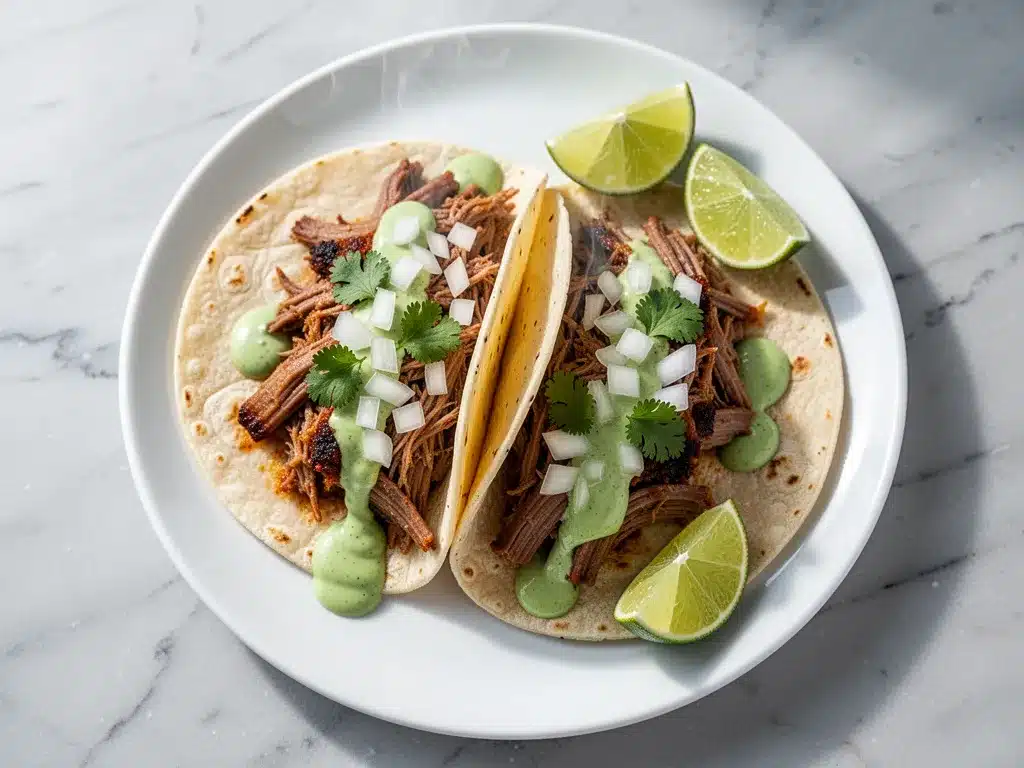 Slow Cooker Beef Barbacoa Tacos: Easy Slow Cooker Shredded Beef 4 slow cooker beef barbacoa tacos preparation steps