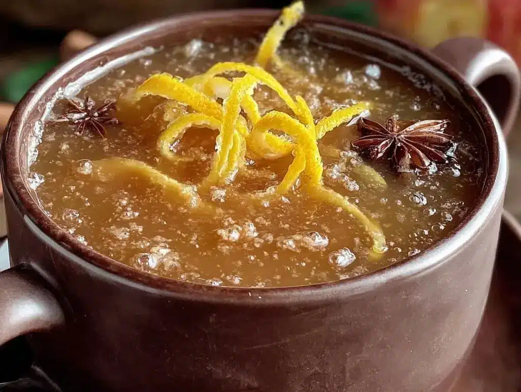 slow cooker spiced caramel apple cider - featured image