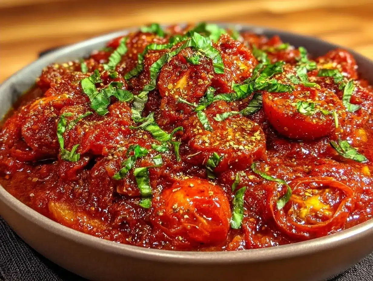 Slow Roasted Tomato Sauce for Canning: 5 Easy Allergen Swaps 4 slow roasted tomato sauce preparation steps