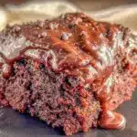 smoked chocolate sheet cake - featured image
