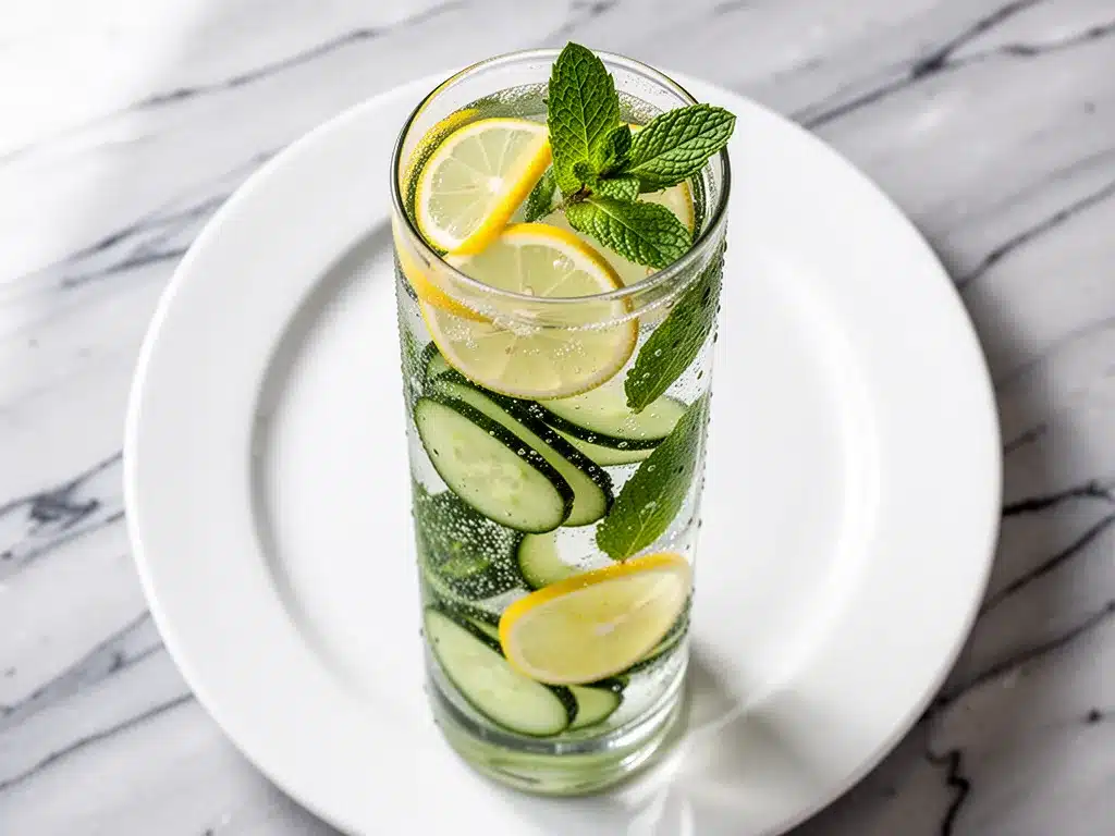 Sparkling Cucumber Mint Mocktail: Easy Summer Party Drinks 4 sparkling cucumber mint mocktail preparation steps