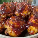 Sticky Baked Sesame Chicken Thighs - featured image