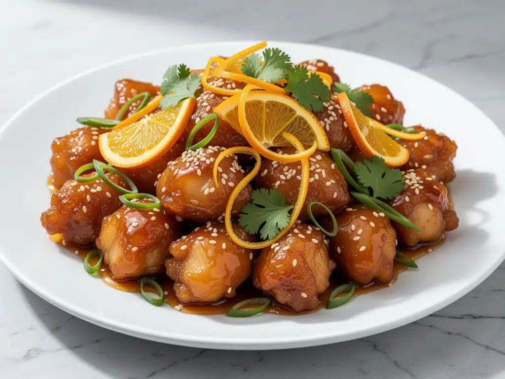 Sticky Sesame Orange Chicken - featured image