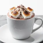 toasted marshmallow maple hot chocolate - featured image