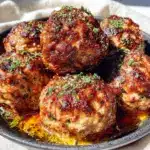ultra-juicy baked turkey meatballs - featured image