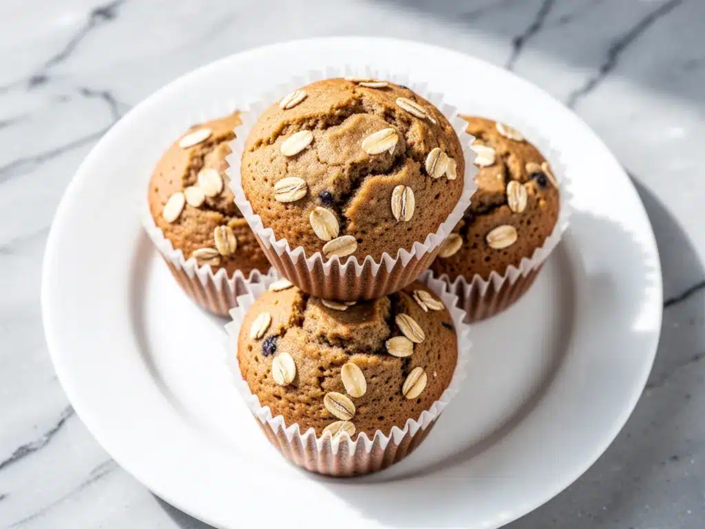 Vegan Banana Oat Blender Muffins: 5-Ingredient Healthy Snack 4 vegan banana oat blender muffins preparation steps