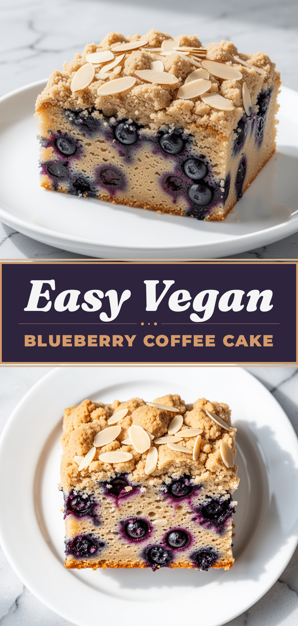 Vegan Blueberry Coffee Cake with Almond Crumb: 3-Ingredient Easy Recipe 5 vegan blueberry coffee cake with almond crumb recipe