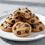 vegan chocolate chip tahini cookies - featured image