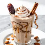 vegan cinnamon date shake - featured image
