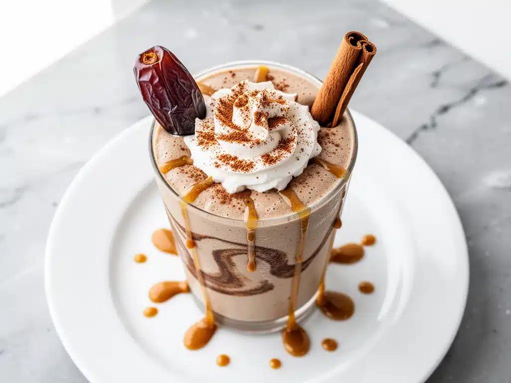 Vegan Cinnamon Date Shake: 5-Min Healthy Breakfast 4 vegan cinnamon date shake preparation steps
