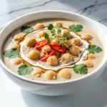 vegan creamy coconut chickpea curry - featured image