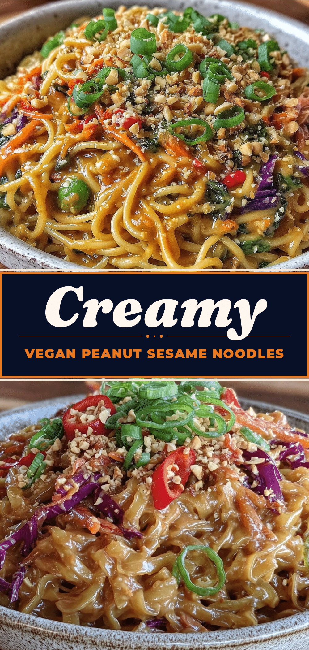 Vegan Peanut Sesame Noodles: 1 Trick for Crunch 5 vegan peanut sesame noodles recipe