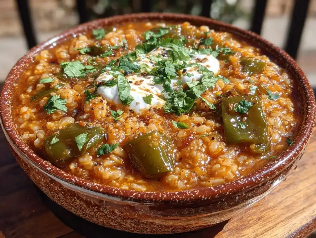 Vegetarian Stuffed Pepper Soup: Easy Seasonal Harvest Recipe 4 Vegetarian Stuffed Pepper Soup preparation steps